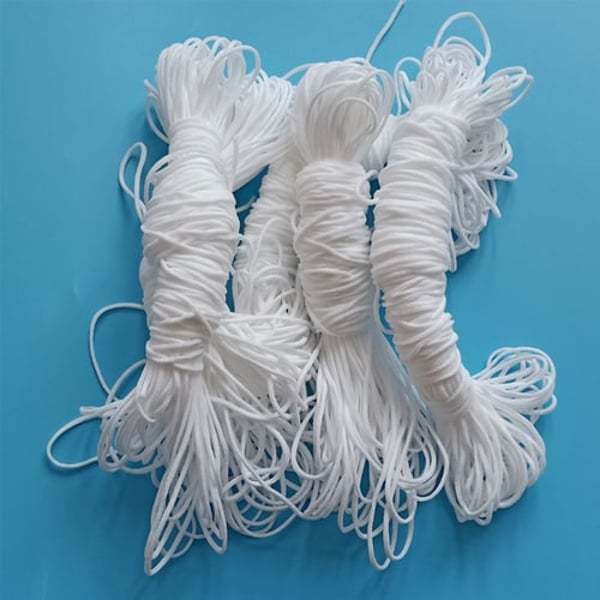custom 2mm round flat nylon elastic ear loop band for facemask for facemask ear loop