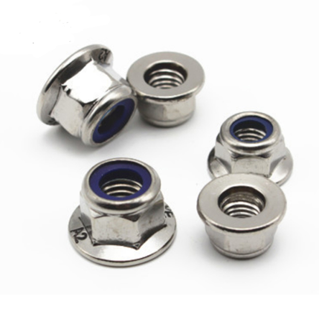 Stainless Stee Nylon Insert Hex Flange Nuts