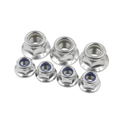 Stainless Stee Nylon Insert Hex Flange Nuts