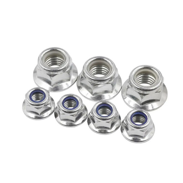 Stainless Stee Nylon Insert Hex Flange Nuts