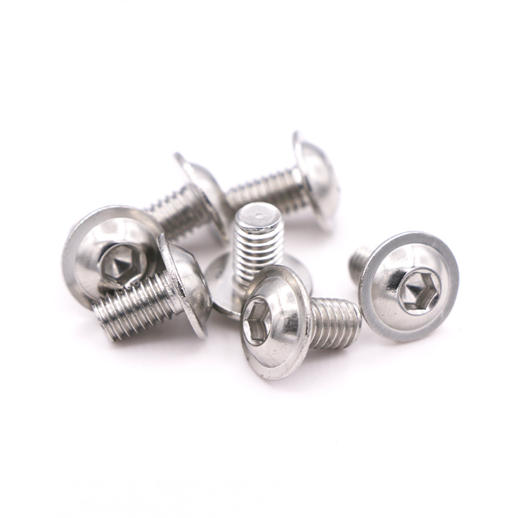 Customized Stainless Steel Metric/Inch Hex Socket Button Head Screws With Collar