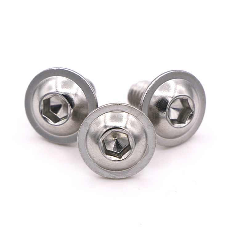 Customized Stainless Steel Metric/Inch Hex Socket Button Head Screws With Collar