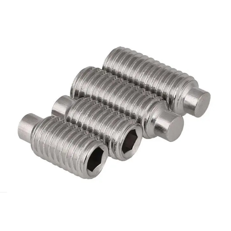 DIN915 Stainless Steel Hexagon Socket Set Screws With Dog Point