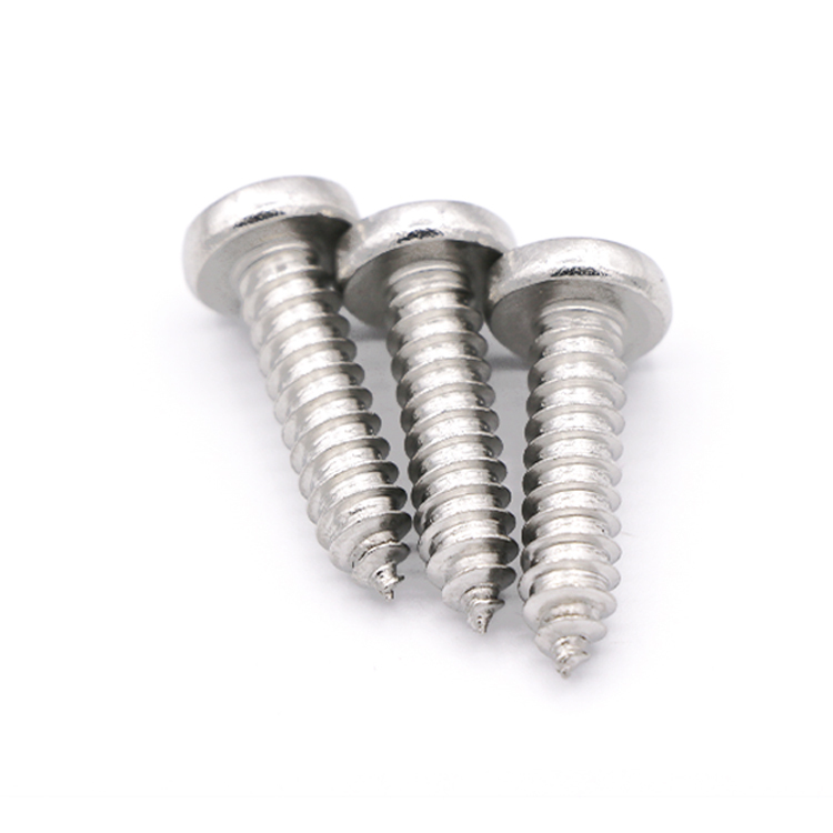 DIN7981 Stainless Steel 304 Cross Pan Head Self-tapping Screws