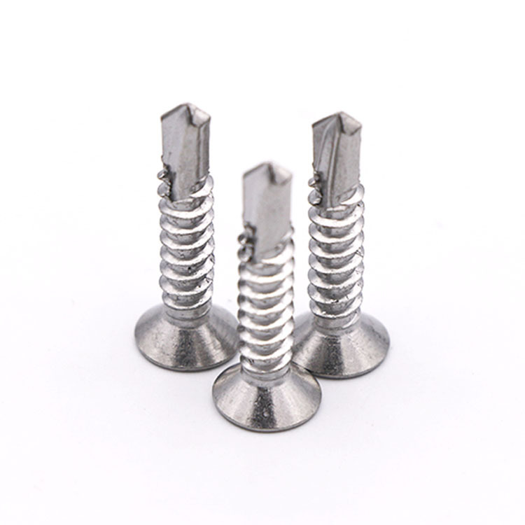 DIN7504P ST 3.5 ST4.2 ST4.8 ST5.5 ST6.3 Stainless Steel 410 Cross Countersunk Head Self Drilling Screws