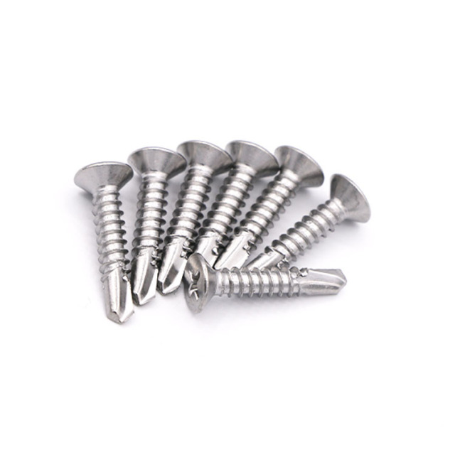 DIN7504P ST 3.5 ST4.2 ST4.8 ST5.5 ST6.3 Stainless Steel 410 Cross Countersunk Head Self Drilling Screws