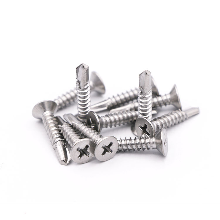 DIN7504P ST4.2 ST4.8 ST5.5  Stainless Steel 316 Cross Countersunk Head Self Drilling Screws