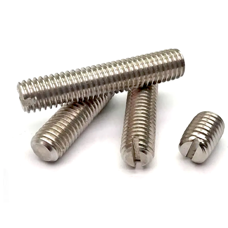 Stainless Steel Slotted Flat-End/Cup Point/ Cone Point Set Screws