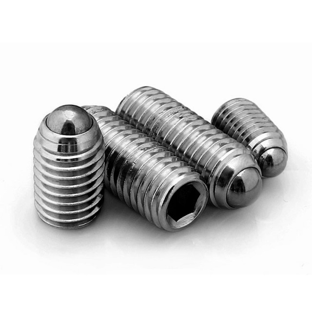 Stainless Steel 304 Grub/Set Screws with Spring Ball