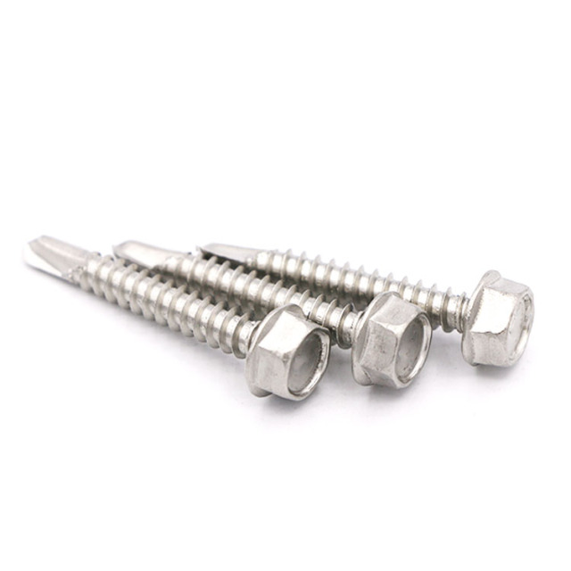DIN7504K Stainless Steel 304 Hexagon Self Drilling Screws