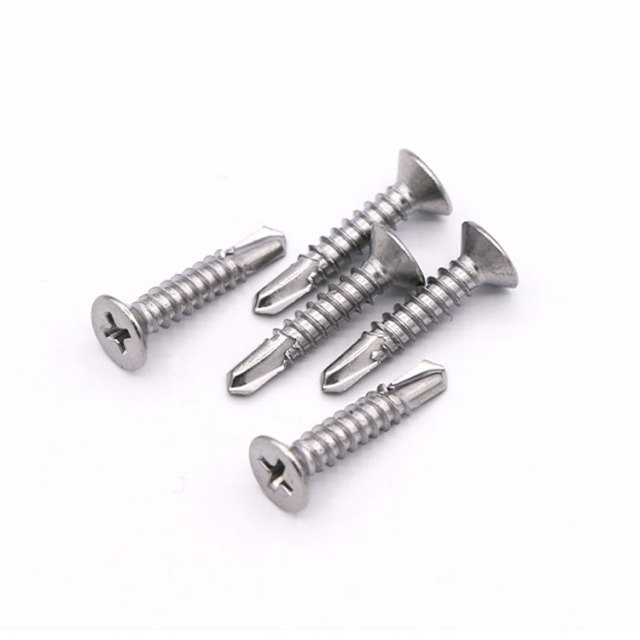 DIN7504P ST4.2 ST4.8 ST5.5  Stainless Steel 316 Cross Countersunk Head Self Drilling Screws