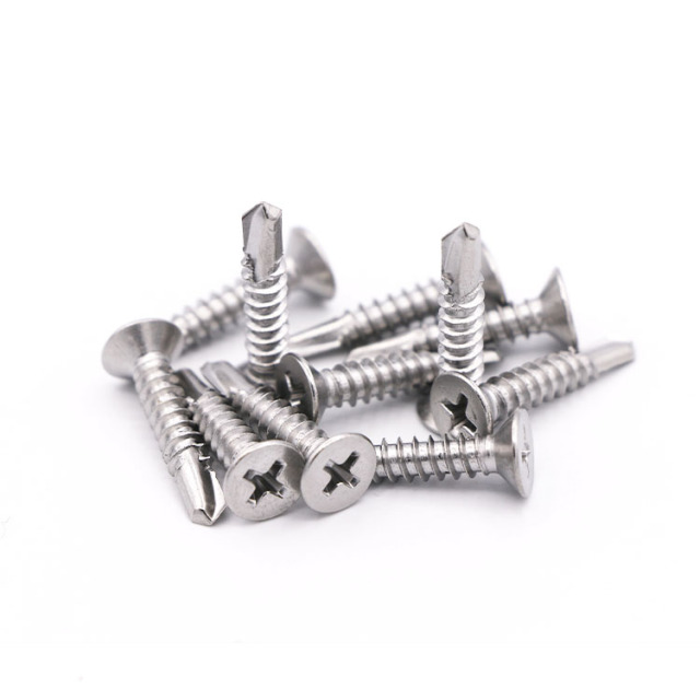 DIN7504P ST 3.5 ST4.2 ST4.8 ST5.5 ST6.3 Stainless Steel 410 Cross Countersunk Head Self Drilling Screws
