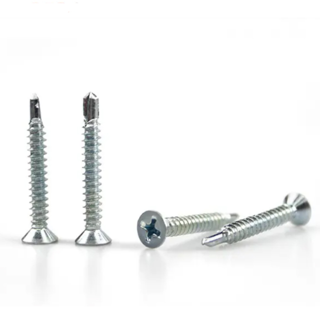 Customized Material DIN7504P Cross Countersunk Head Self Drilling Screws