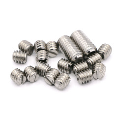 Stainless Steel Slotted Flat-End/Cup Point/ Cone Point Set Screws