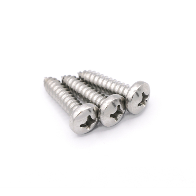 DIN7981 Stainless Steel 304 Cross Pan Head Self-tapping Screws