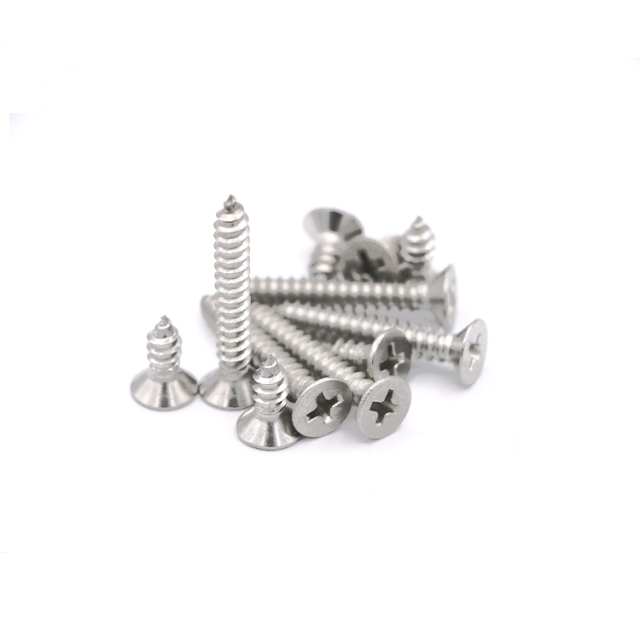 DIN7982 Stainless Steel 316 Cross Drive Countersunk Head Self-tapping Screws