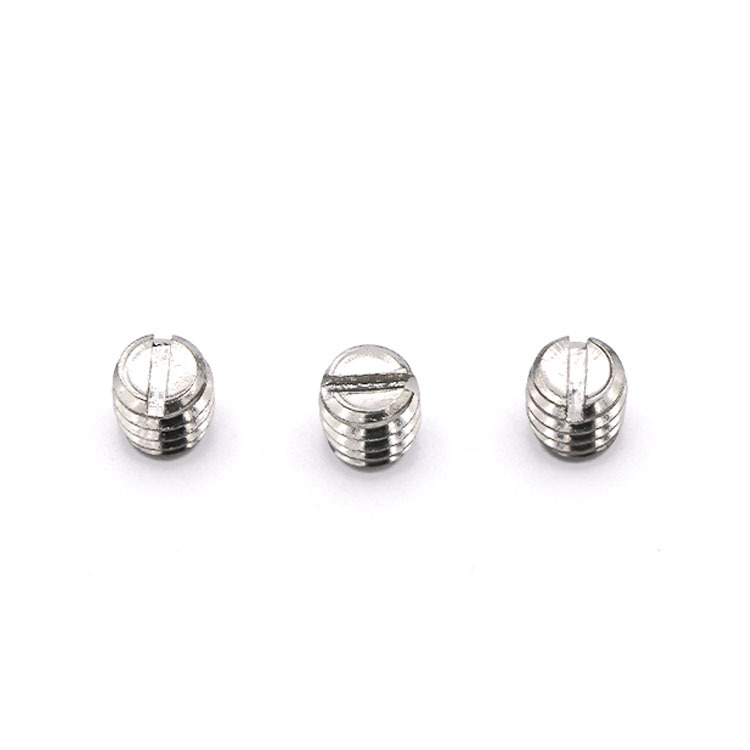 Stainless Steel Slotted Flat-End/Cup Point/ Cone Point Set Screws
