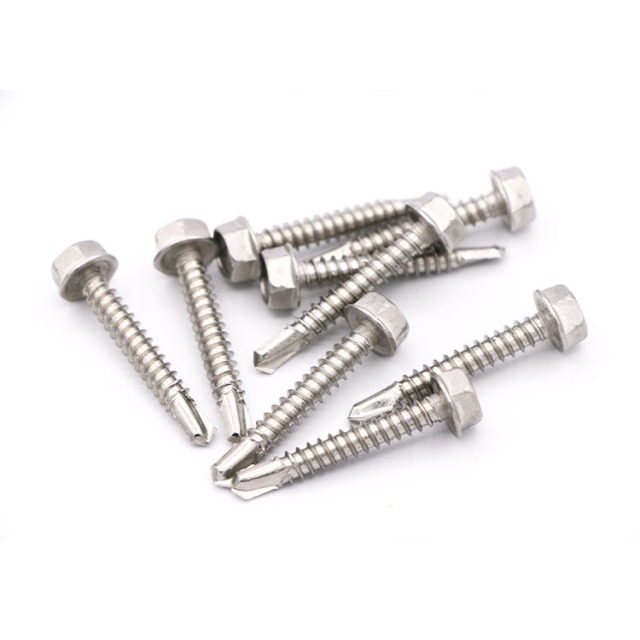 DIN7504K Stainless Steel 410 Quench Hexagon Self Drilling Screws