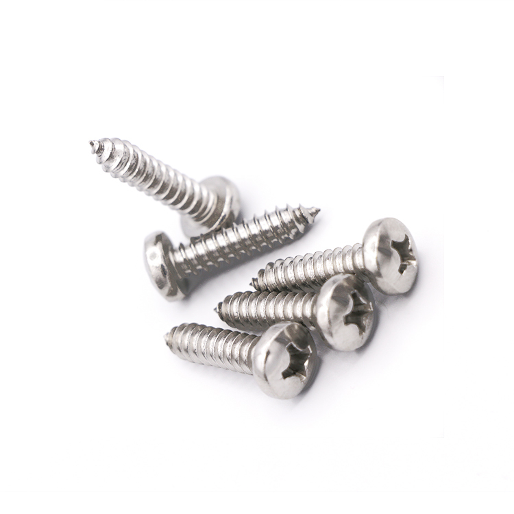 DIN7981 Stainless Steel 304 Cross Pan Head Self-tapping Screws