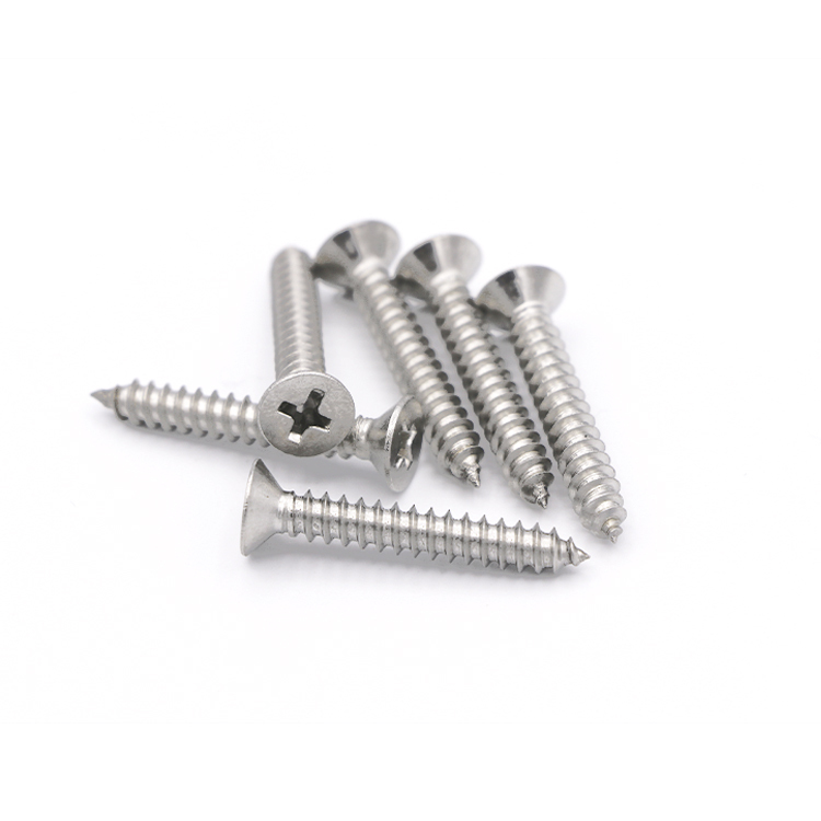 DIN7982 Stainless Steel 316 Cross Drive Countersunk Head Self-tapping Screws