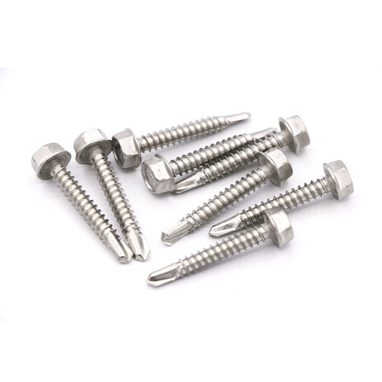 DIN7504K Stainless Steel 410 Quench Hexagon Self Drilling Screws