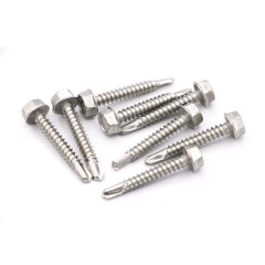 DIN7504K Stainless Steel 410 Quench Hexagon Self Drilling Screws