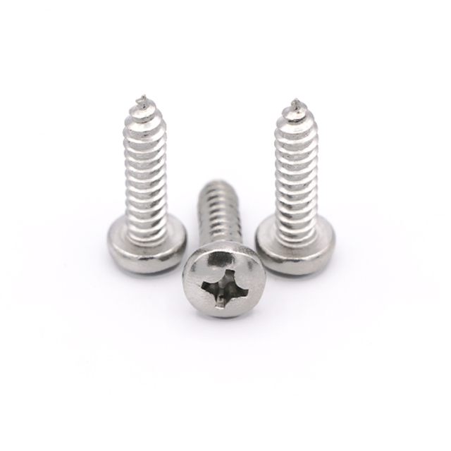 DIN7981 Stainless Steel 304 Cross Pan Head Self-tapping Screws