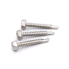 DIN7504K Stainless Steel 410 Quench Hexagon Self Drilling Screws