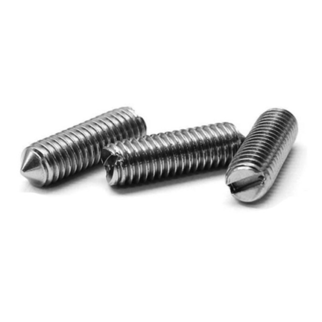 Stainless Steel Slotted Flat-End/Cup Point/ Cone Point Set Screws