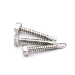 DIN7504K Stainless Steel 304 Hexagon Self Drilling Screws