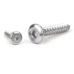 SS410 ST5 Hexagon Flat Head Self Drilling Screws with Self-drilling Thread