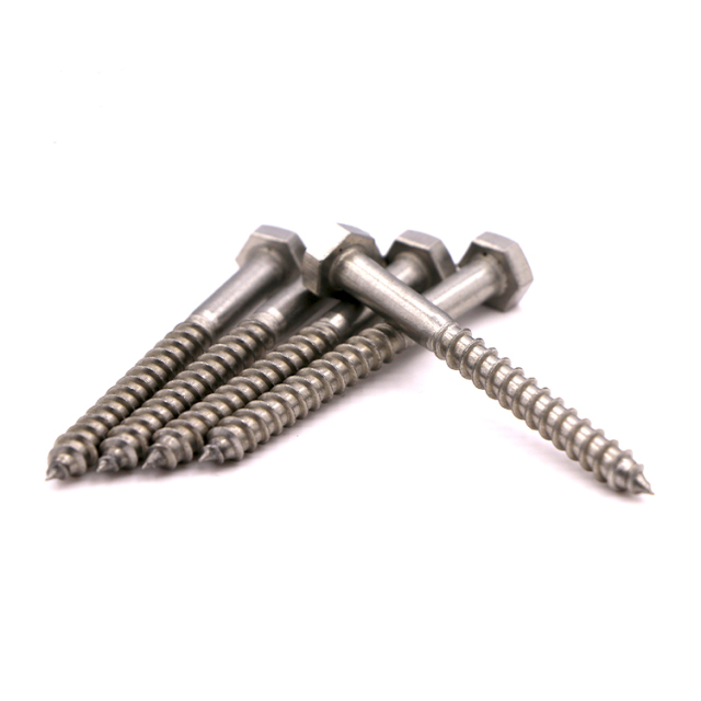ANSI B18.2.1 Full-Thread/ Half-Thread Stainless Steel Hexagon Head Wood Screws