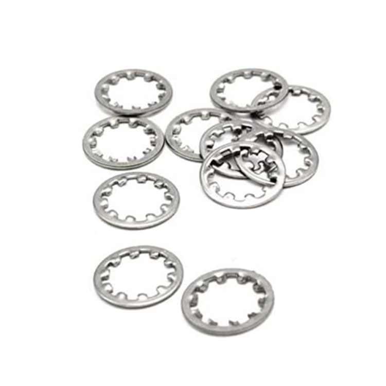 DIN 6797 (J) Stainless Steel 304 Toothed Lock Washers—Type J/with Internal Teeth