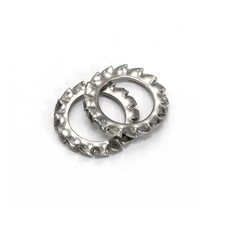 Stainless Steel DIN 6798 (A) Serrated Lock Washers—Type A With External Teeth