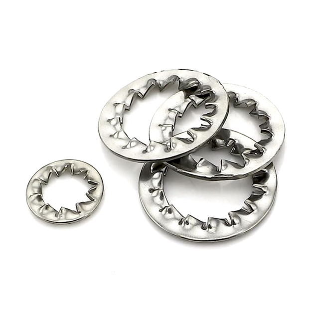DIN 6798 (J) - 1988 Serrated Lock Washers—Type J With Internal Teeth