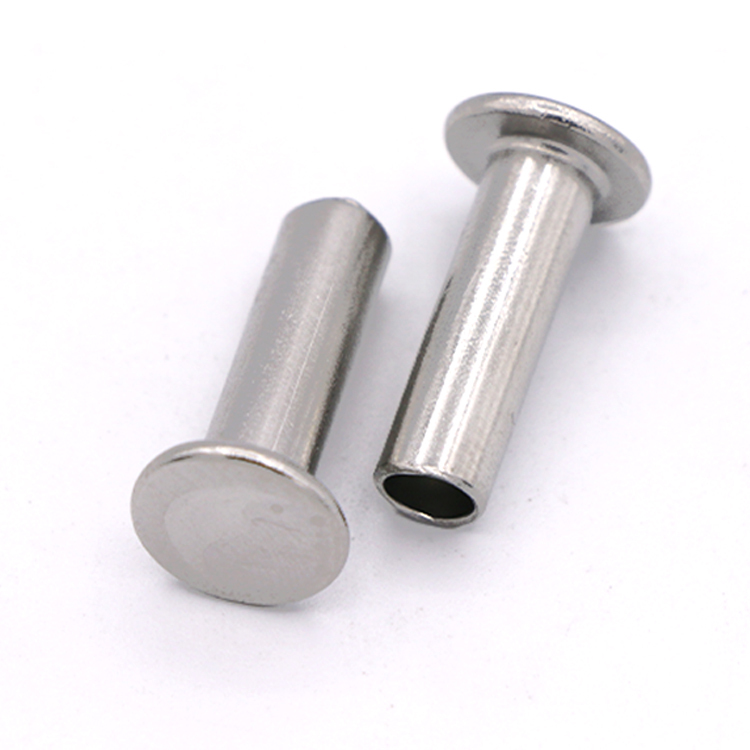 Stainless Steel Flat Head Semi-hollow Rivets