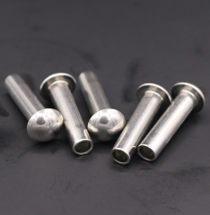 Stainless Steel Pan Flat Head Semi-hollow Rivets