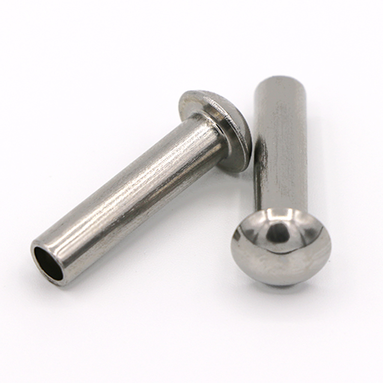 Stainless Steel Pan Flat Head Semi-hollow Rivets