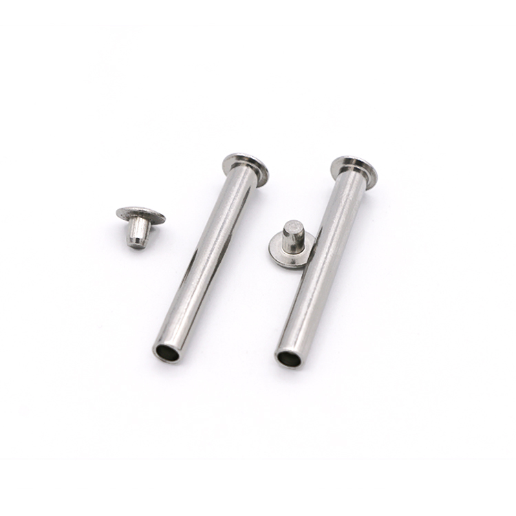 Male and Female Flat Pan Head Metal Rivets