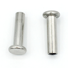 Customized Stainless Steel Flat Head Semi-hollow Rivets