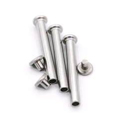Male and Female Double Flat Head Metal Rivets