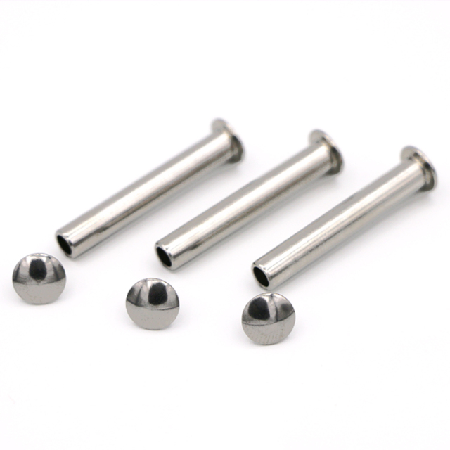 Male and Female Flat Pan Head Metal Rivets