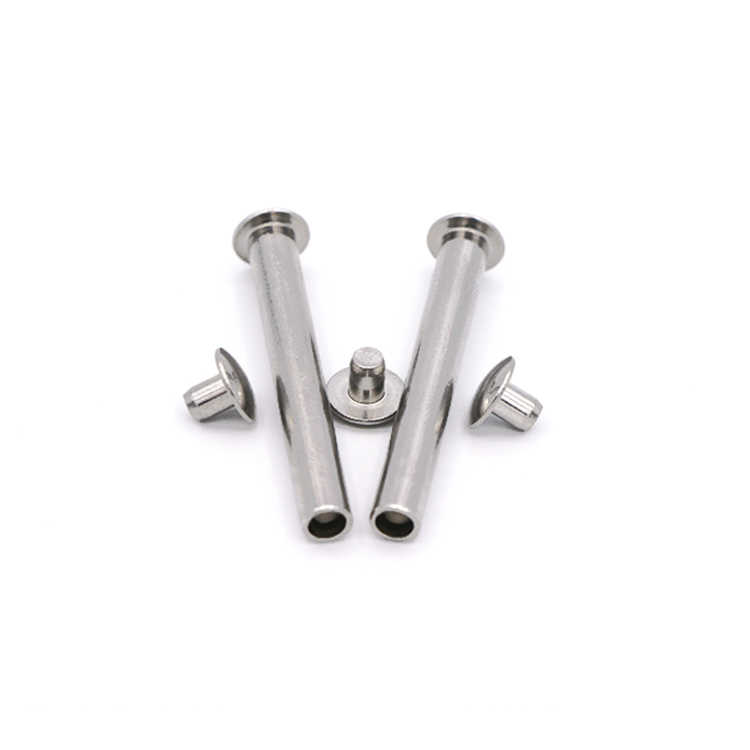 Male and Female Flat Pan Head Metal Rivets