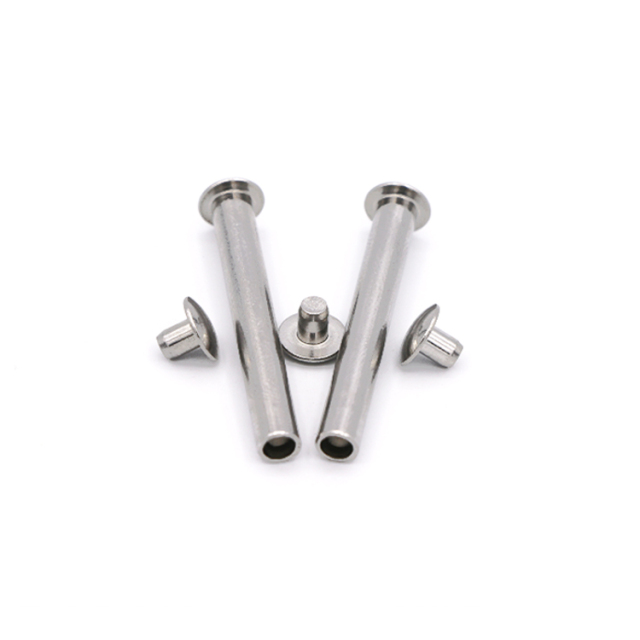 Male and Female Flat Pan Head Metal Rivets