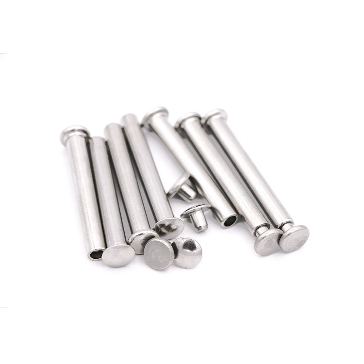 Male and Female Double Flat Head Metal Rivets