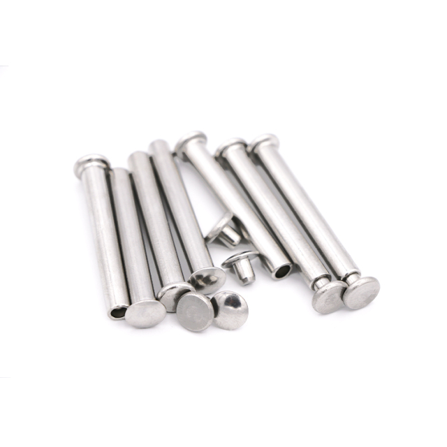 Male and Female Double Flat Head Metal Rivets
