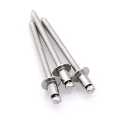 DIN7337 A Open Type Domed Head SS304/304 Full Stainless Steel Blind Pop Rivets