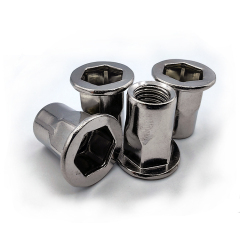 M3-M12 Stainless Steel Flat Head Half Hex Body Rivet Nut
