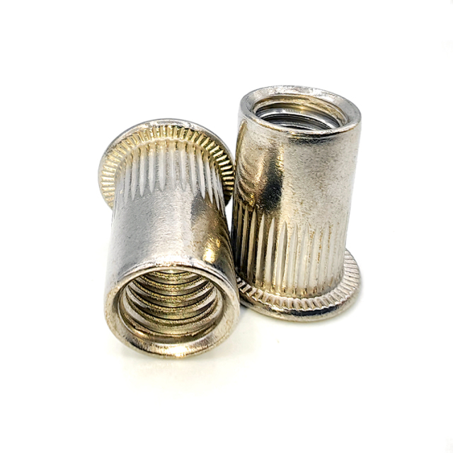 Flat Head Knurled Riveting Nuts