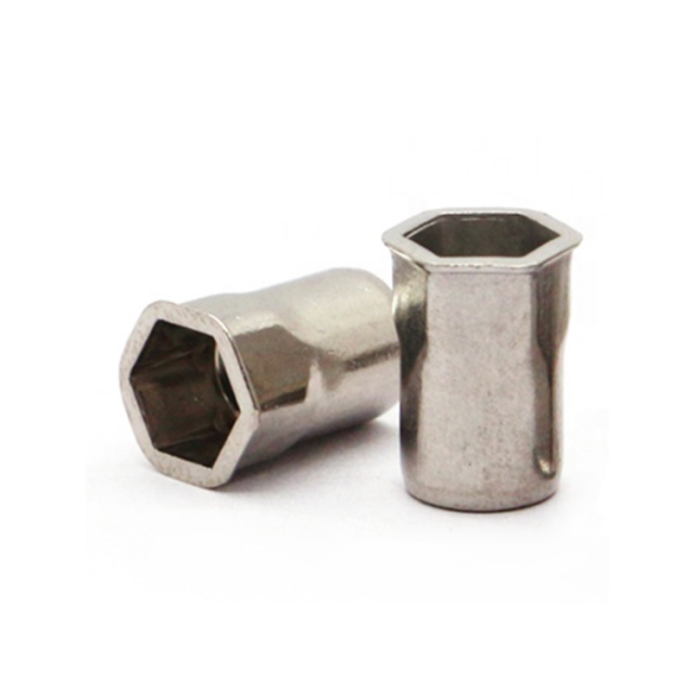 Flat Reduced Head Half Hex Blind Riveting Nuts